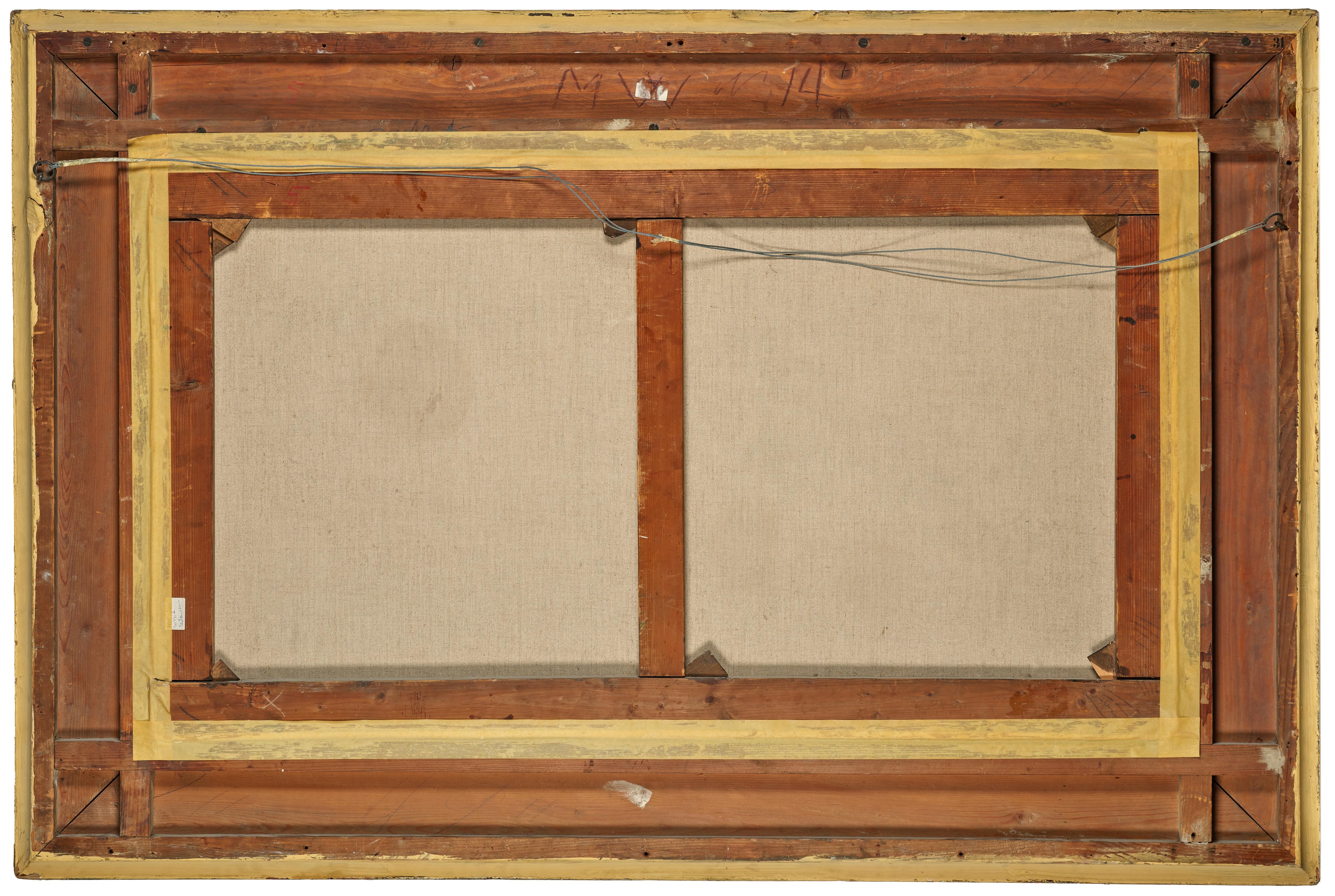 Artwork by Carl Rudolf Huber, Cattle in the Roman Campagna, Made of oil on canvas