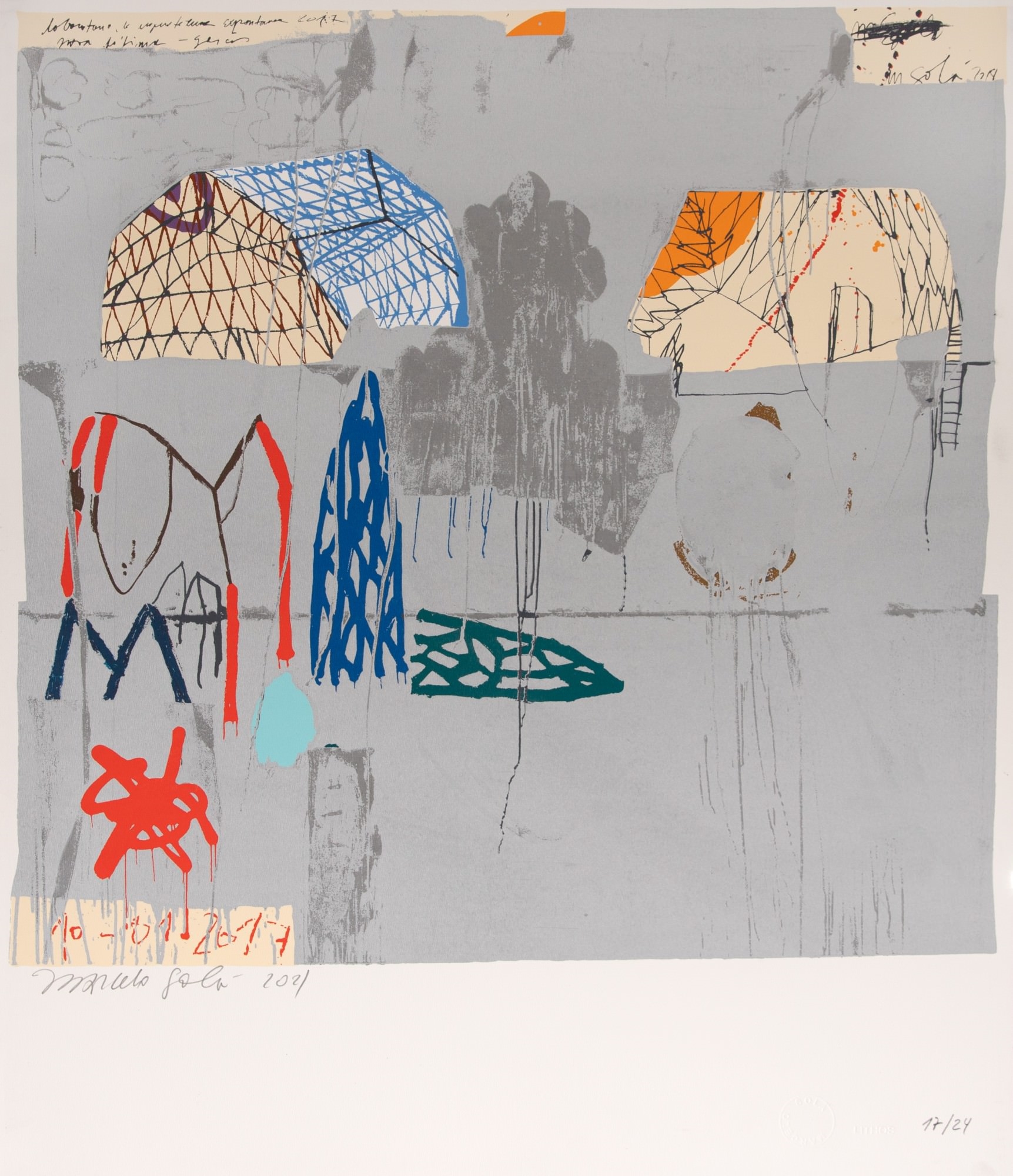 Artwork by Marcelo Solá, Sem Título, Made of silkscreen