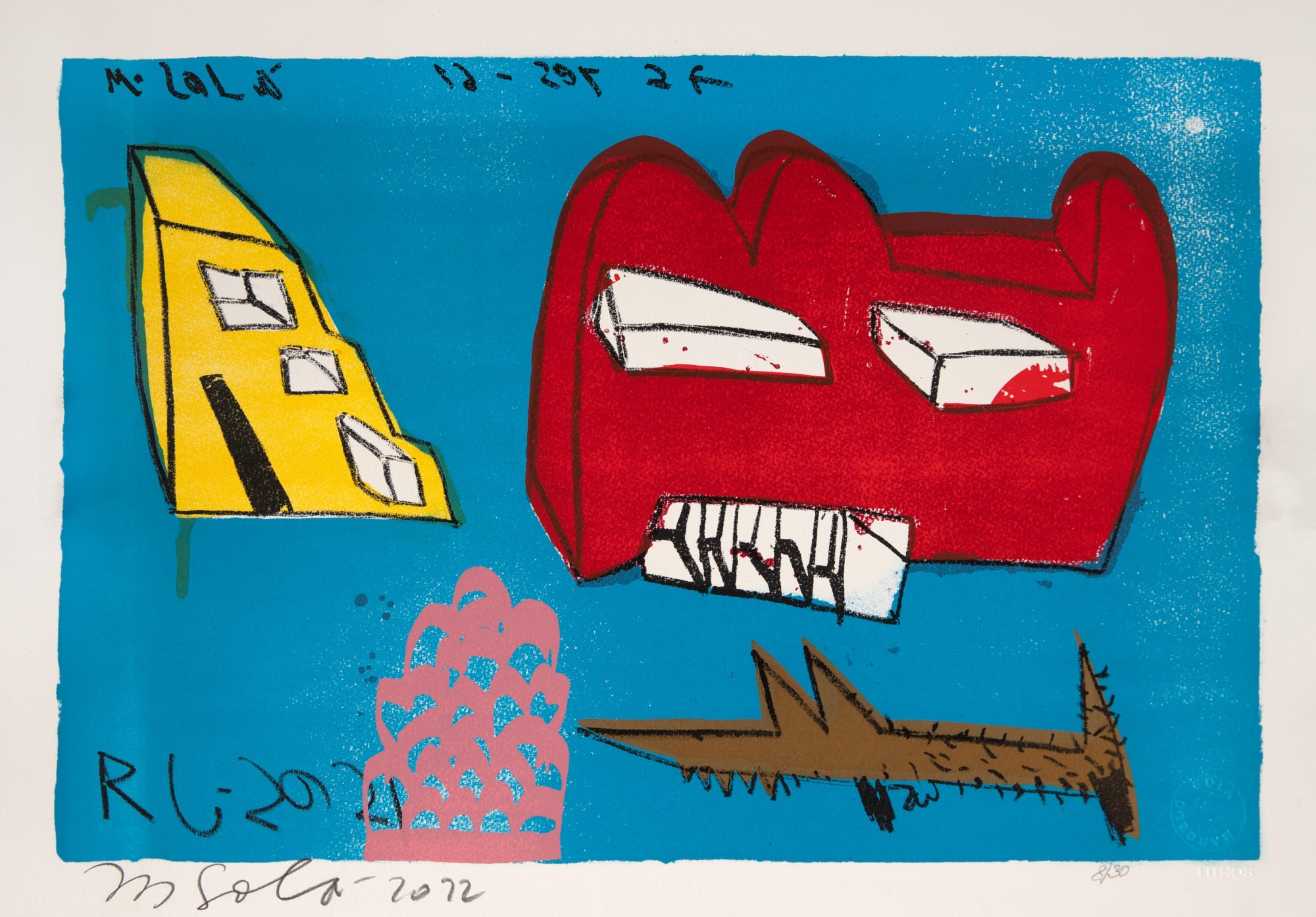 Artwork by Marcelo Solá, Sem Título, Made of silkscreen