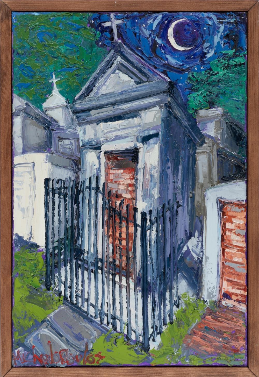 Artwork by James Michalopoulos, Kryptic, Made of oil on canvas