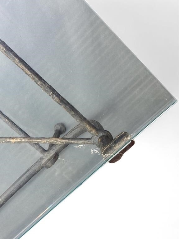 Artwork by Diego Giacometti, Christopher Chodoff, After Giacometti C.Chodoff bronze coffee table, Made of patinated-bronze