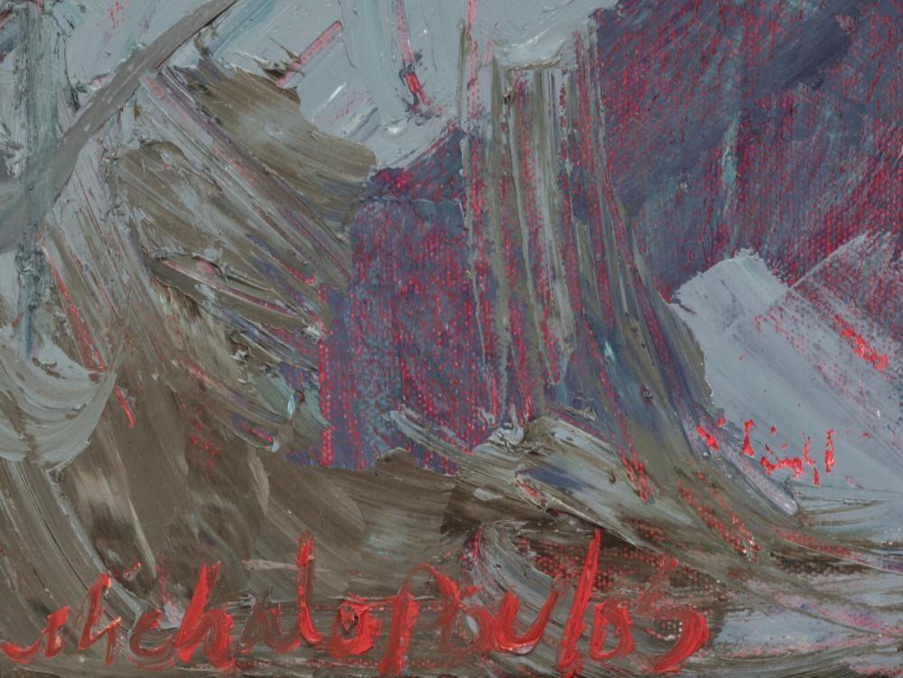 Artwork by James Michalopoulos, Bend by Bobbie's, Made of oil on canvas