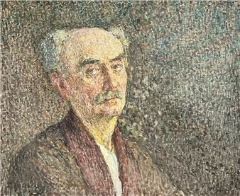 Portrait of a man with a moustach - Émile Ancelet