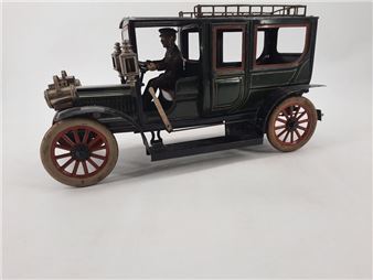 Georges CARETTE 1920. Large mechanical limousine in painted and lithographed sheet metal - Georges Carette