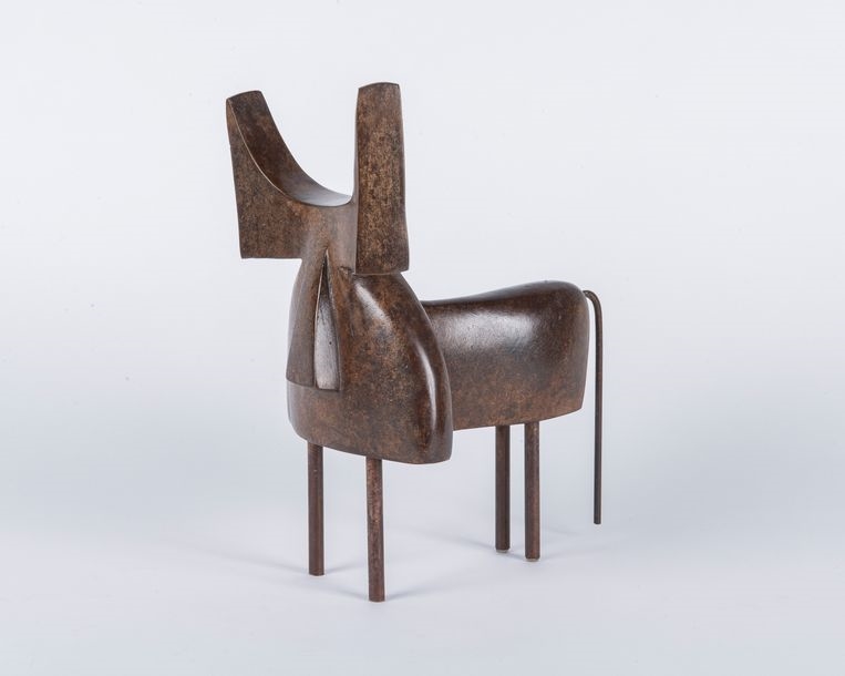 Artwork by Marie Louise Sorbac, Bull, Made of Bronze proof with brown patina