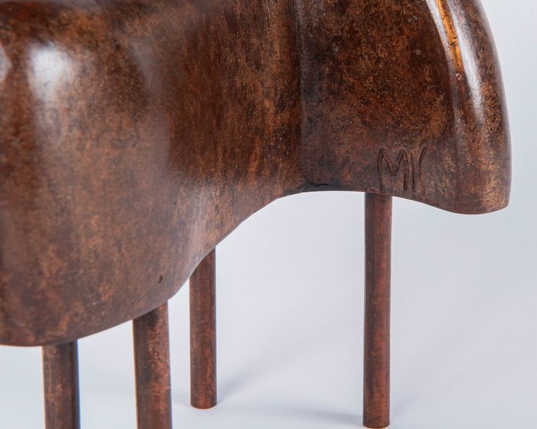 Artwork by Marie Louise Sorbac, Bull, Made of Bronze proof with brown patina