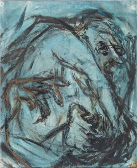 Abstract composition in blue - Isabel Rupp