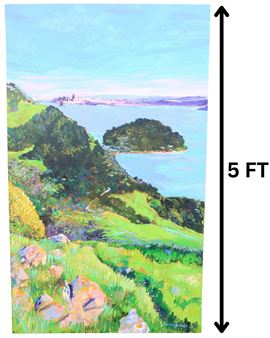 San Francisco Bay View From Tiburon Oil on Canvas - Michael Feldman