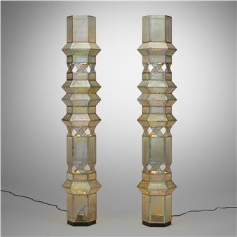 Floor lamps from the City Lights series, pair - Fabien Cappello