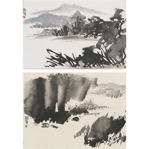Artwork by Yap Teow Khoon, Landscape, Made of Ink on paper