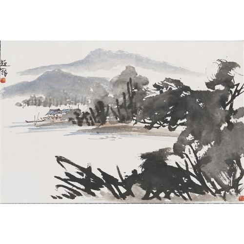 Artwork by Yap Teow Khoon, Landscape, Made of Ink on paper