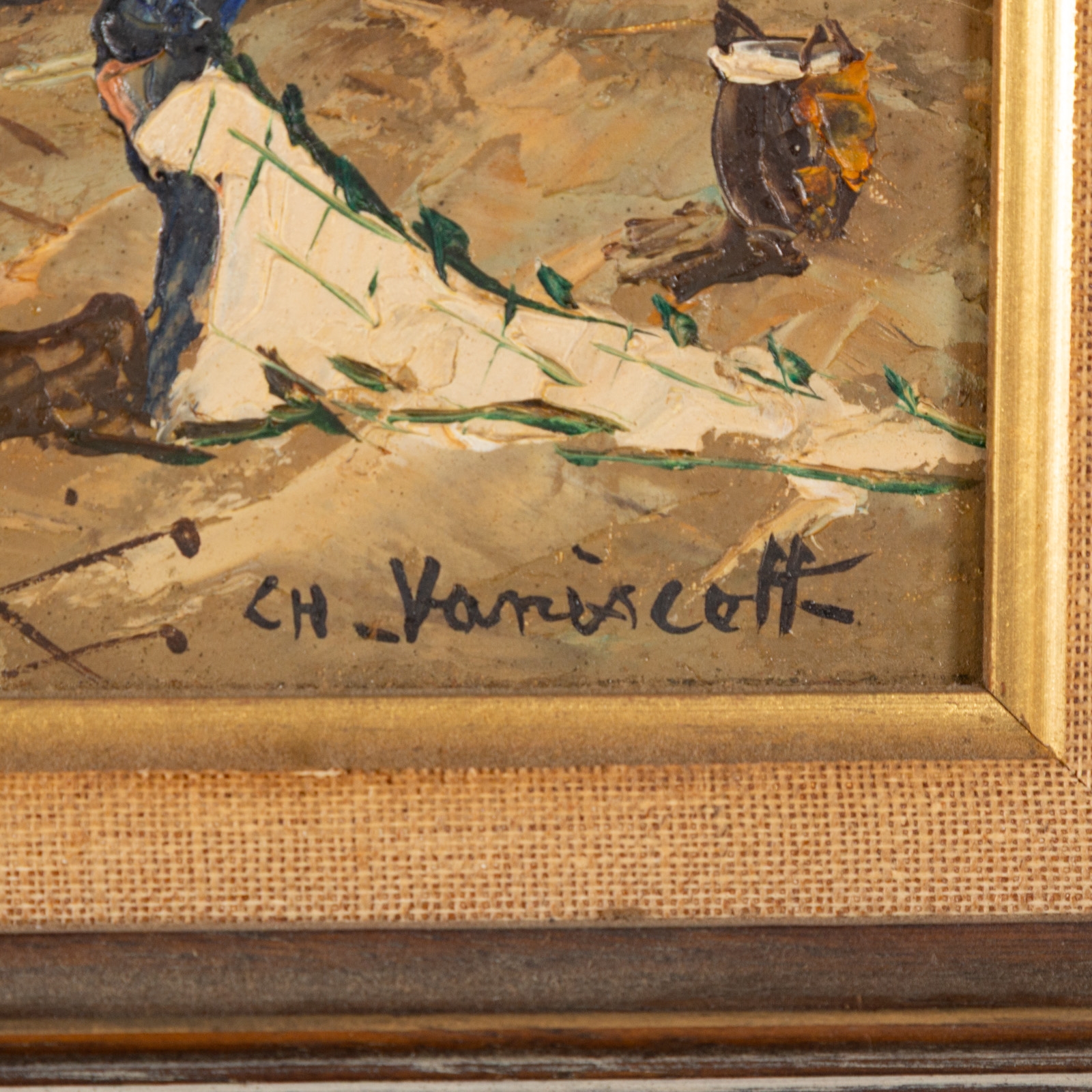 Artwork by Charles Vaniscotte, Environs de Guiberon, Made of oil, Oil on canvas