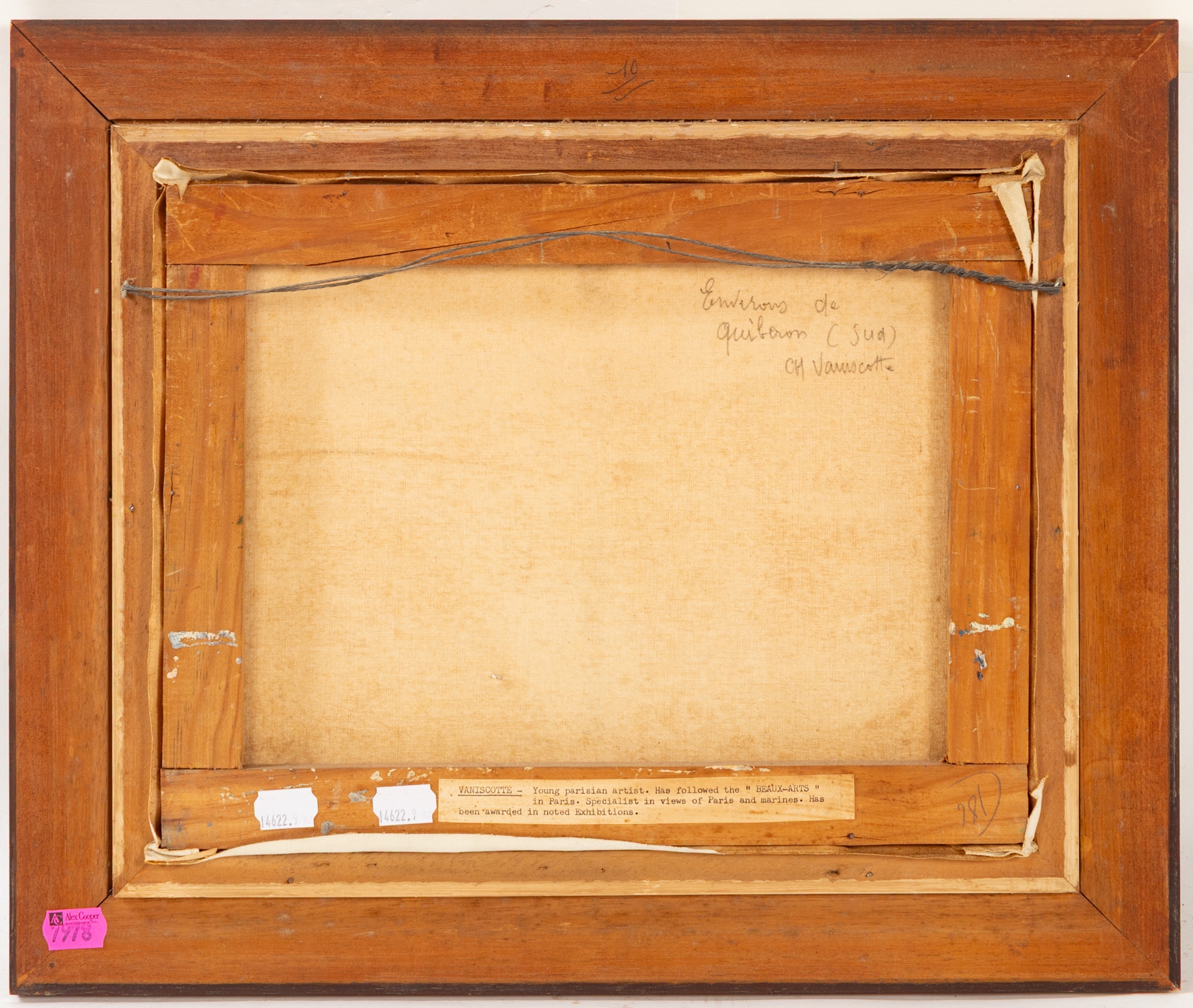 Artwork by Charles Vaniscotte, Environs de Guiberon, Made of oil, Oil on canvas