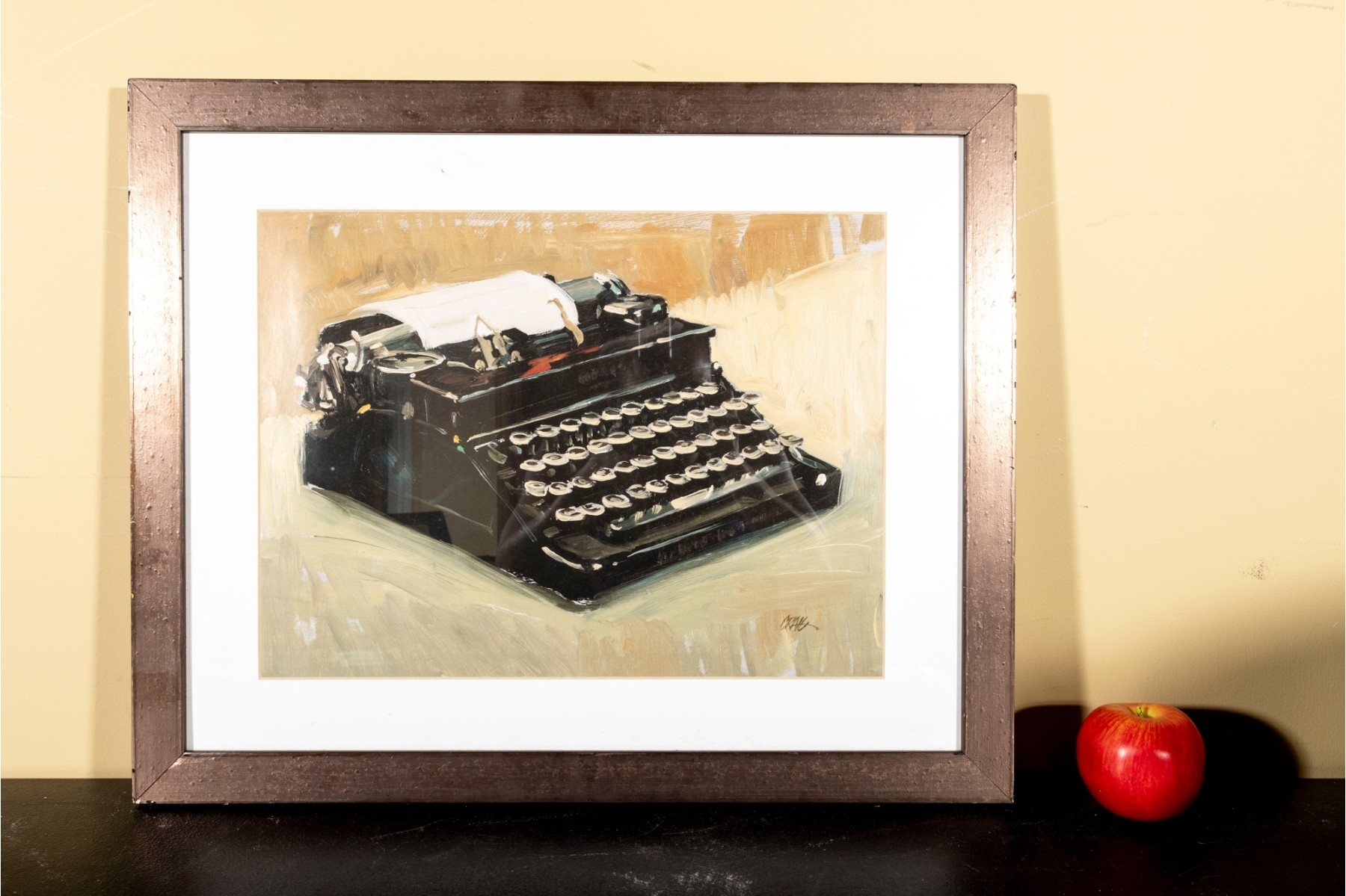 Artwork by Craig Nelson, Craig Nelson Typewriter Framed Print, Made of print
