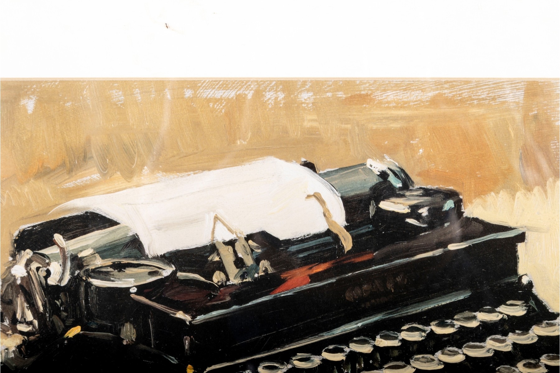 Artwork by Craig Nelson, Craig Nelson Typewriter Framed Print, Made of print