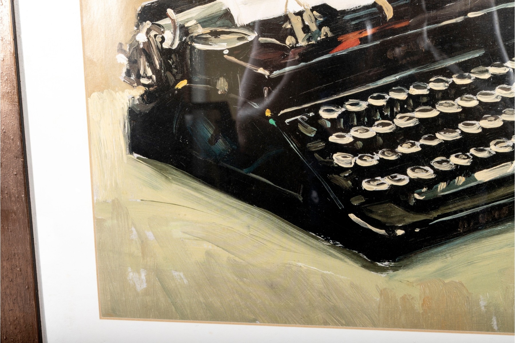 Artwork by Craig Nelson, Craig Nelson Typewriter Framed Print, Made of print