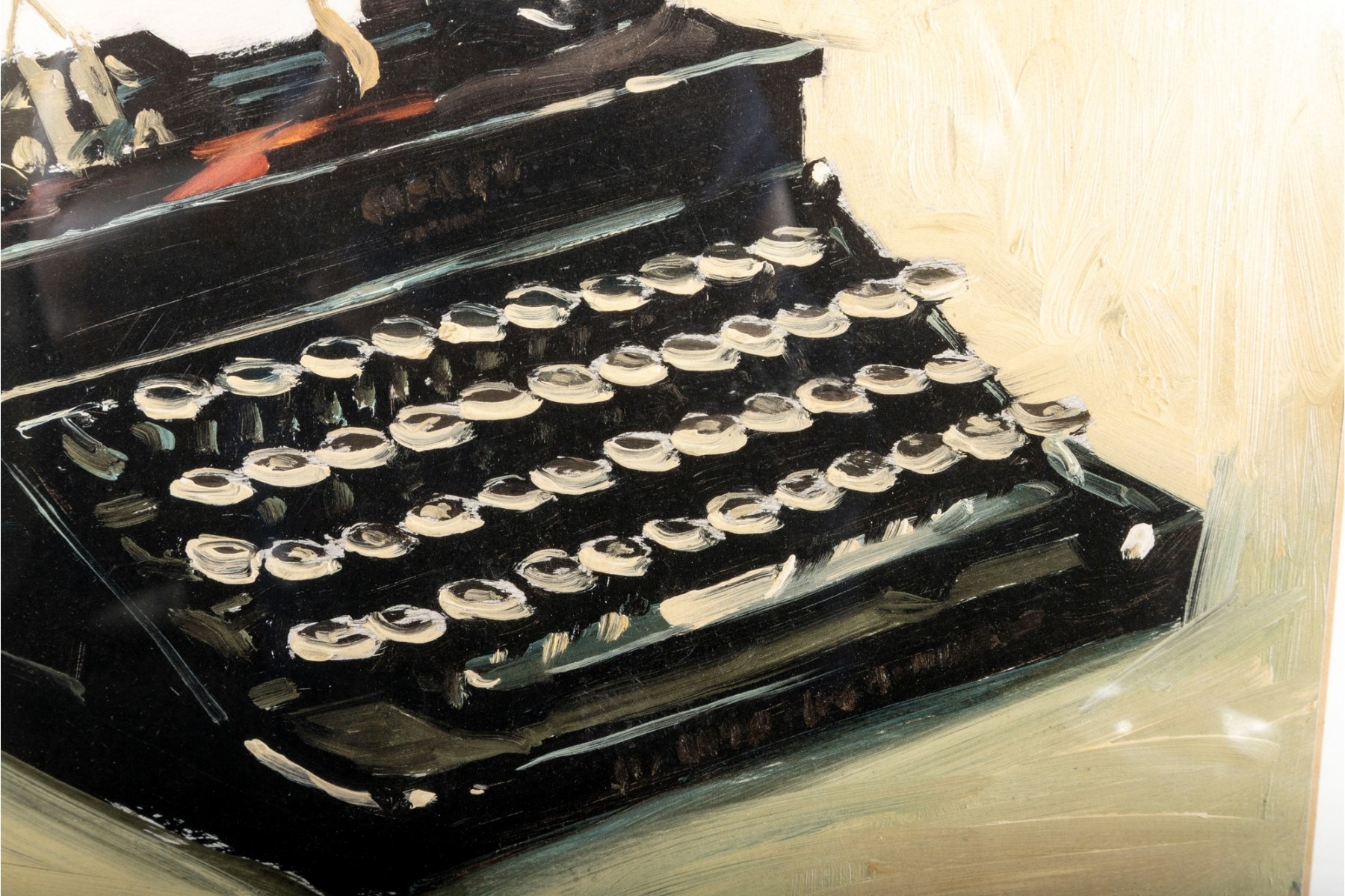 Artwork by Craig Nelson, Craig Nelson Typewriter Framed Print, Made of print