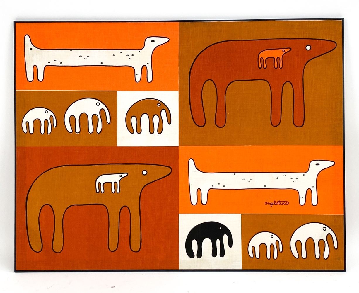 Angelo Testa | Depicts a variety of animals (Circa 1950s) | MutualArt