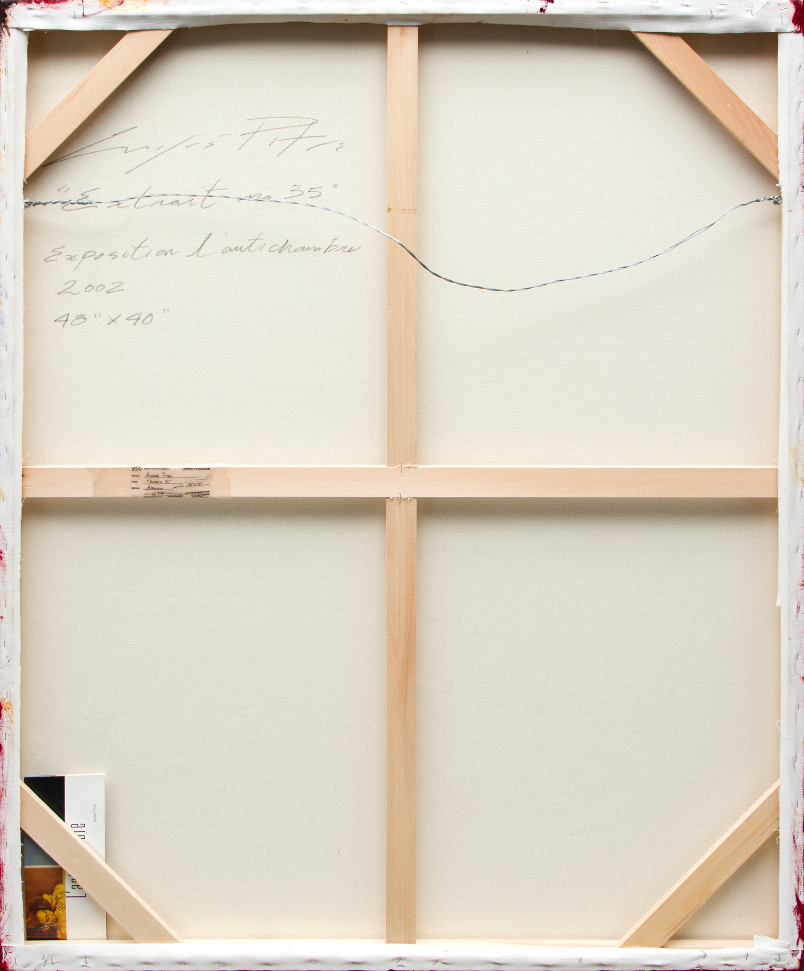 André Pitre | Extrait n° 35 (2002) | MutualArt
