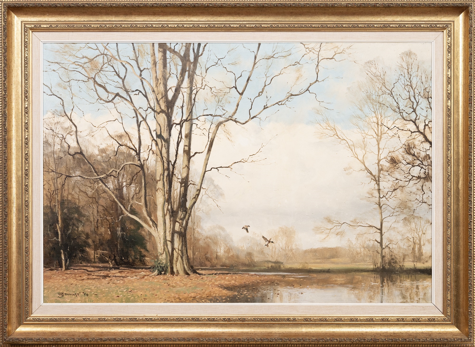 Artwork by Walter Robin Jennings, RIVER IN AUTUMN, Made of oil on canvas