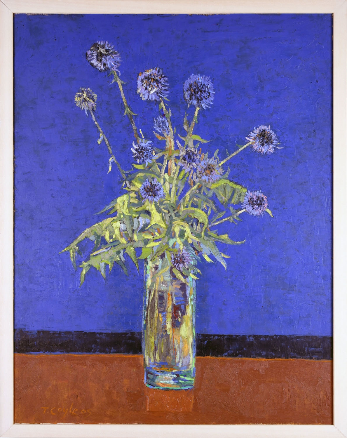 Artwork by Terence Coyle, Scottish Thistle, Made of Oil on Canvas