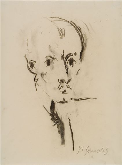 Portrait of Bruno Grimschitz by Herbert Boeckl, 1919