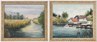 Two Southern Waterscapes - Anne von Kolnitz