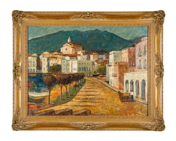 Artwork by Wegener Jürgen, Cadaqués, Made of Oil on canvas