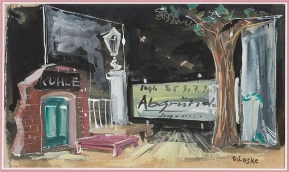 Stage set design by Oskar Laske, 20th century