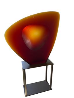 Ales Vasicek Art Glass Sculpture, Le Troisieme oeil, COA - Aleš Vašíček
