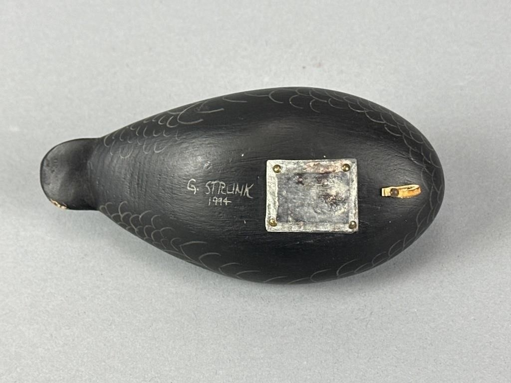 George Strunk | George Strunk Miniature Black Duck | MutualArt