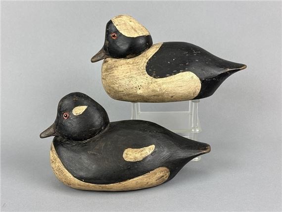 Jim van Brunt | Jim Van Brunt Pr of Bufflehead Duck Decoys | MutualArt