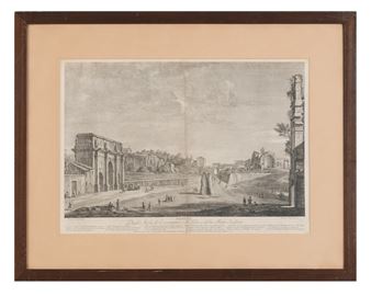 Veduta degli Archi di Costantino, e di Tito, e della Meta Sudante - Giovanni Trevisan, Volpato