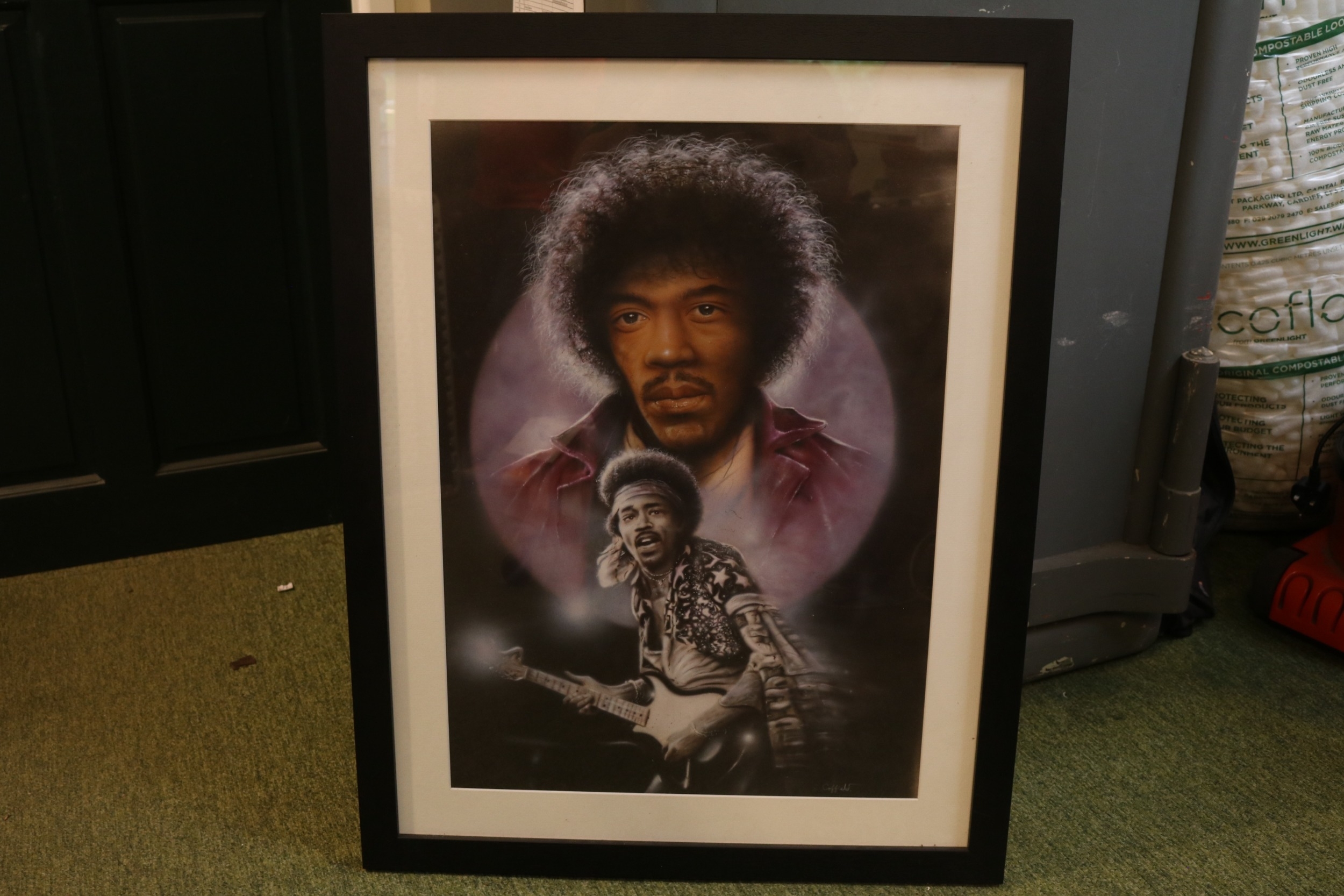 Stuart Coffield | Original Work of Art Jimi Hendrix. 48 x 68cm | MutualArt