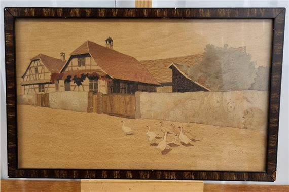 Charles Spindler | Original Marquetry Panel | MutualArt