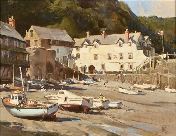 - Clovelly Harbour by John R. Townsend