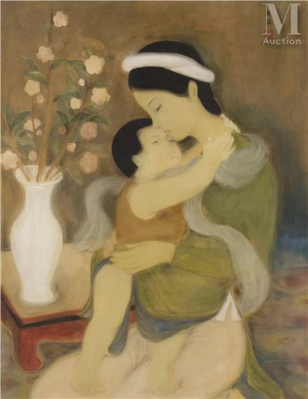 Maternité by Lê Phổ, années 1930