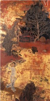 "Femme traversant le lac" - Ngo Manh Quynh