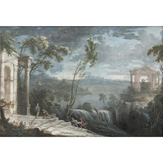 PAYSAGE AVEC HERO ET LEANDRE by Pierre Antoine Patel