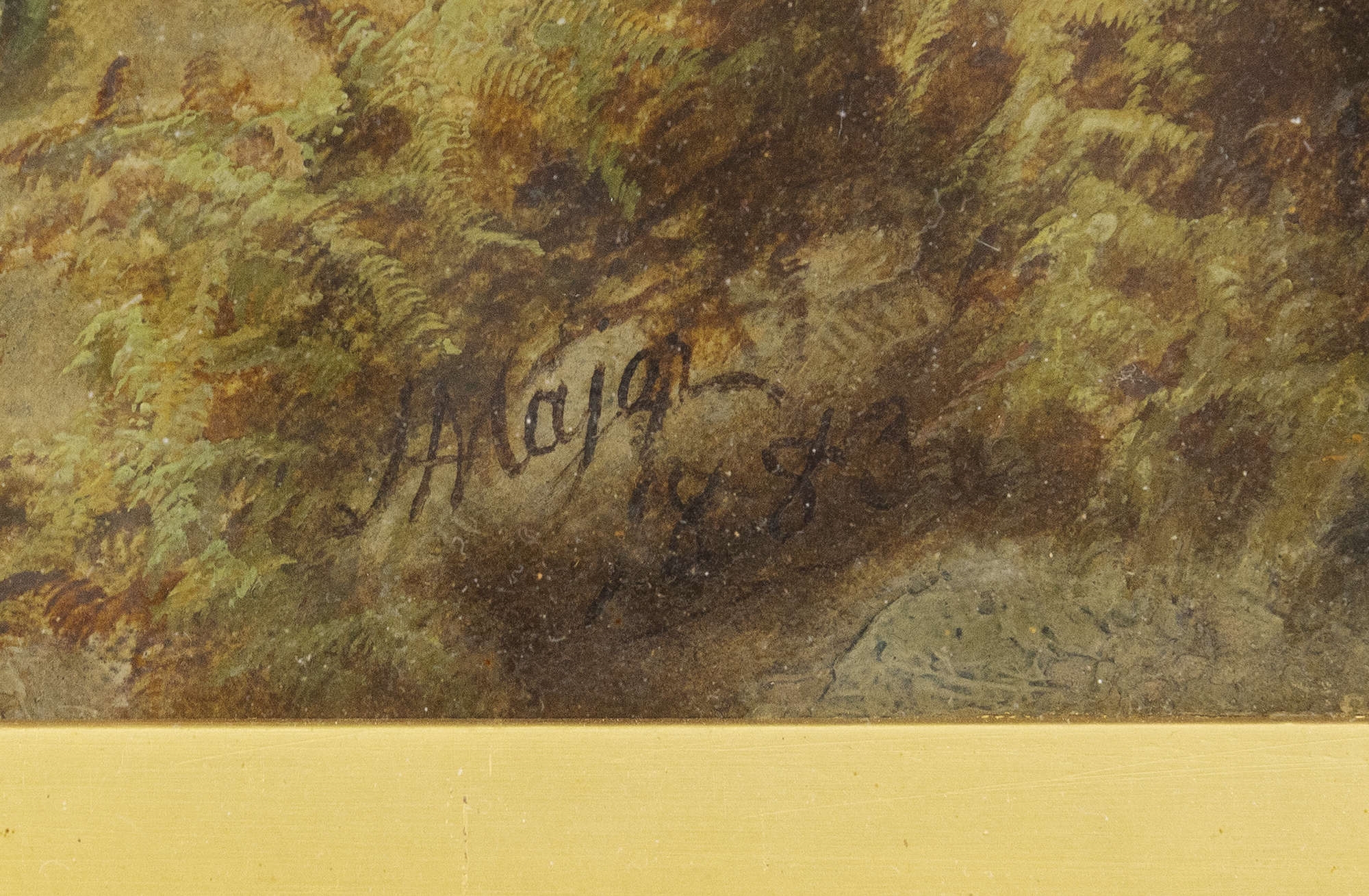 Artwork by Henry Archibald Major, Still Life with a basket of spilled berries on a mossy bank and a bird's nest with eggs, Made of Oil on canvas