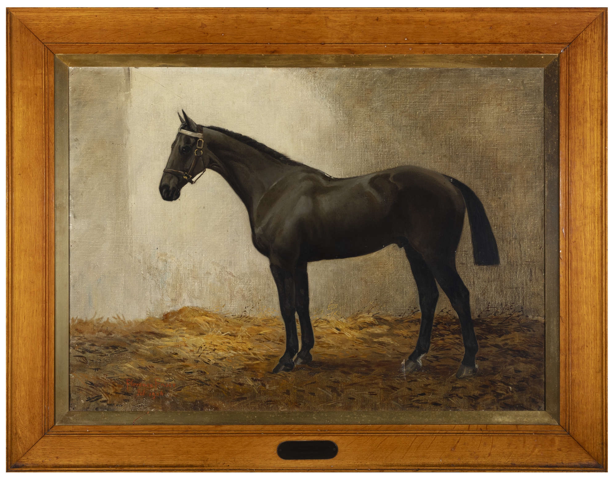 Artwork by Florence Fraser, The Ruffian by Avondale, Made of Oil on canvas