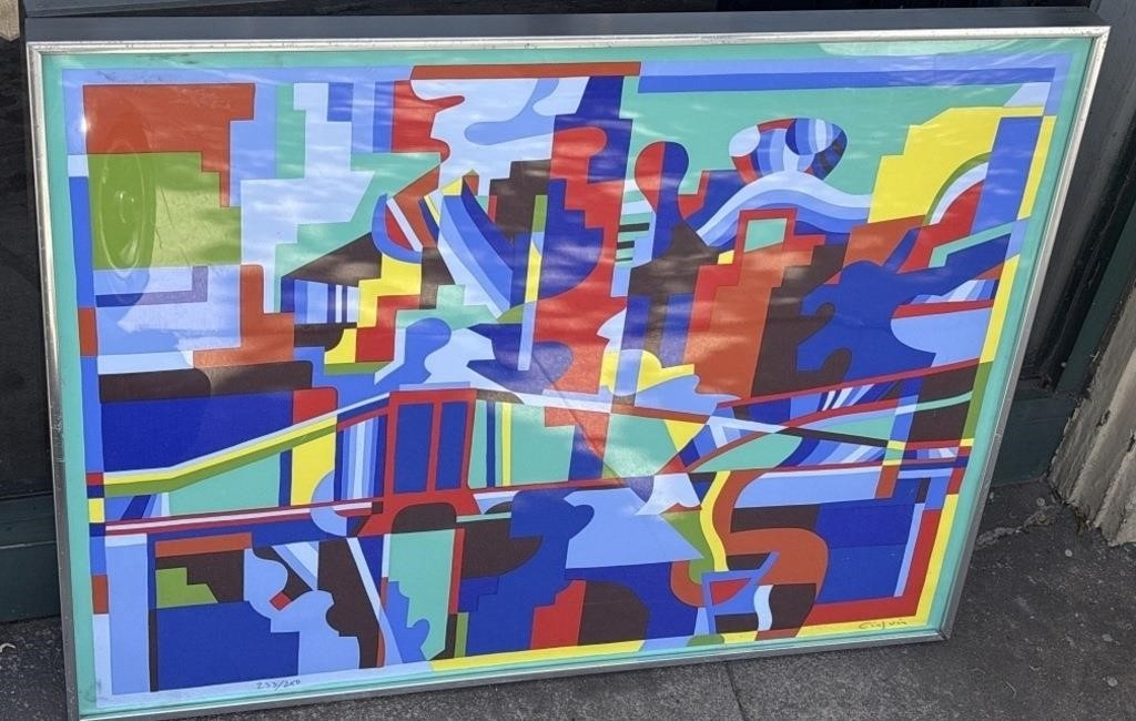 Artwork by Jacques Cinquin, Jacques Cinquin signed & numbered mid century, Made of lithograph