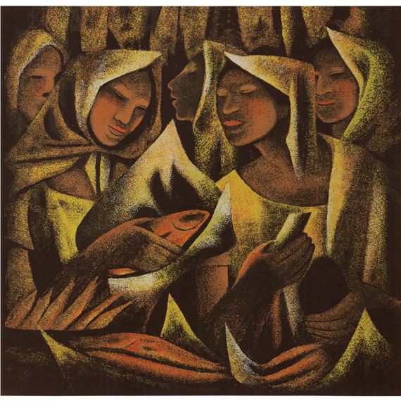 Fish Vendor by Anita Magsaysay-Ho, 1997