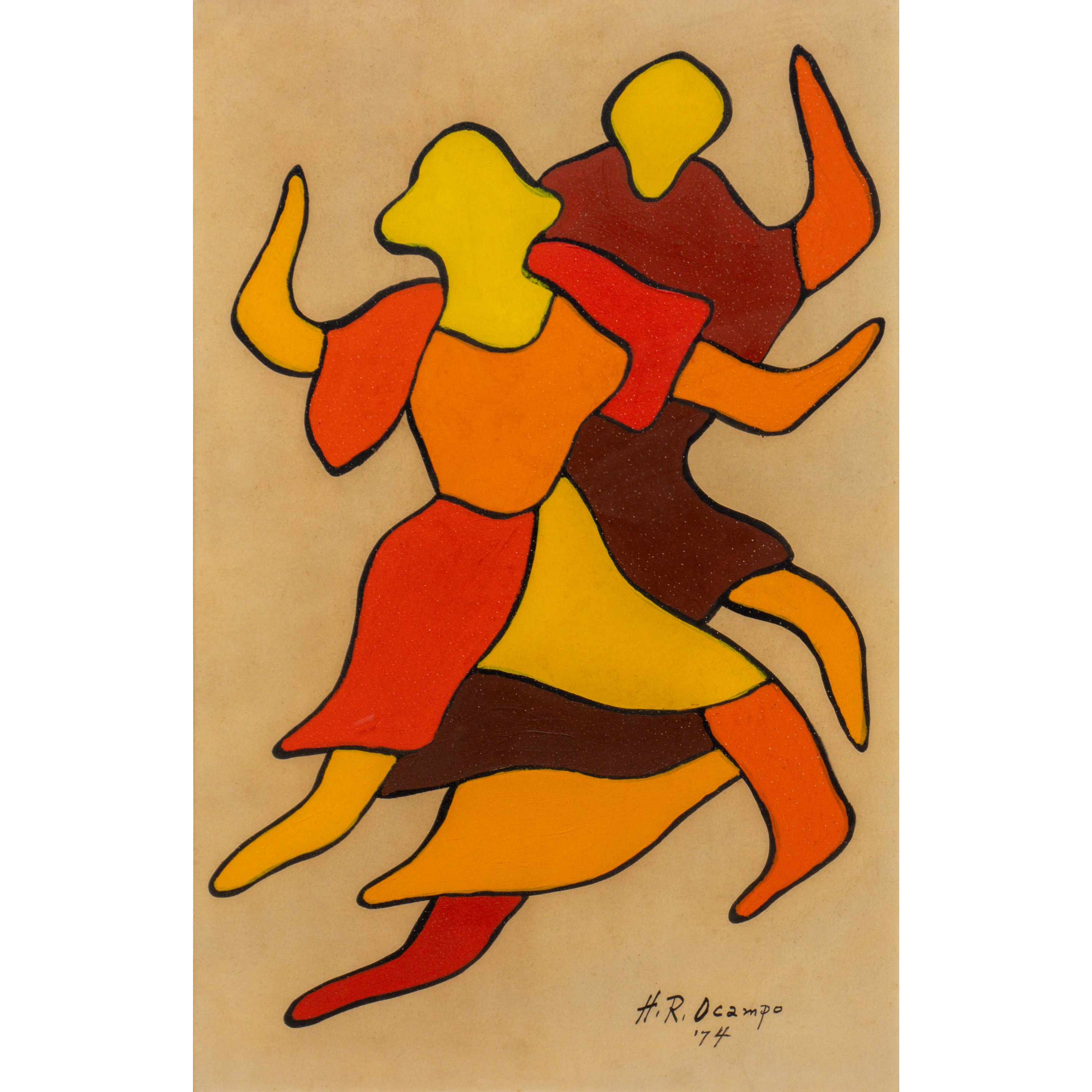 Artwork by Hernando Ocampo, Untitled (Man and Woman), Made of Acrylic on paper