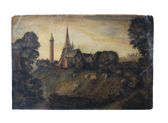 BRECHIN CHURCH WITH THE PICTISH TOWER - John Clerk of Eldin