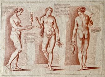 1780 Pencil engraving - Jean Robert Petit