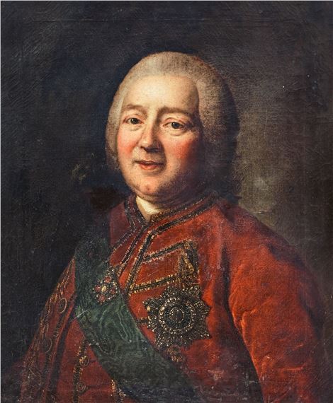 Kopia efter, 1700-tal. Porträtt föreställande greve Nikita Ivanovitj Panin (1718‑1783) - Lorens Pasch