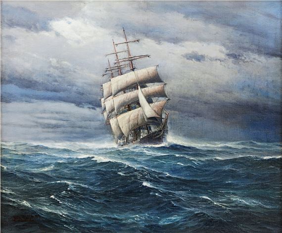 ”Vollschiff am Winde” - Johannes Holst