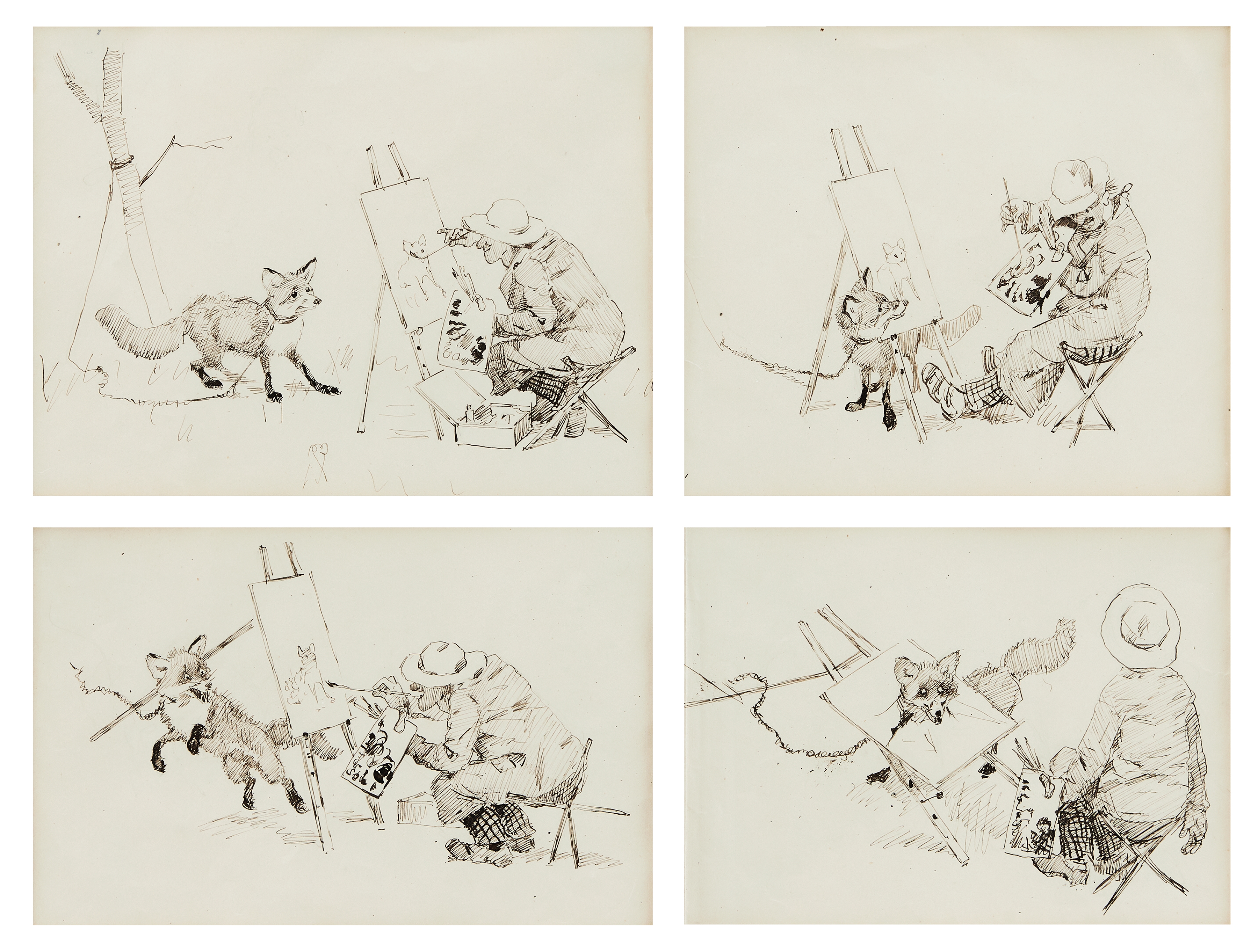 Artwork by Bruno Liljefors, ”Nٳܰå”, Made of tusch