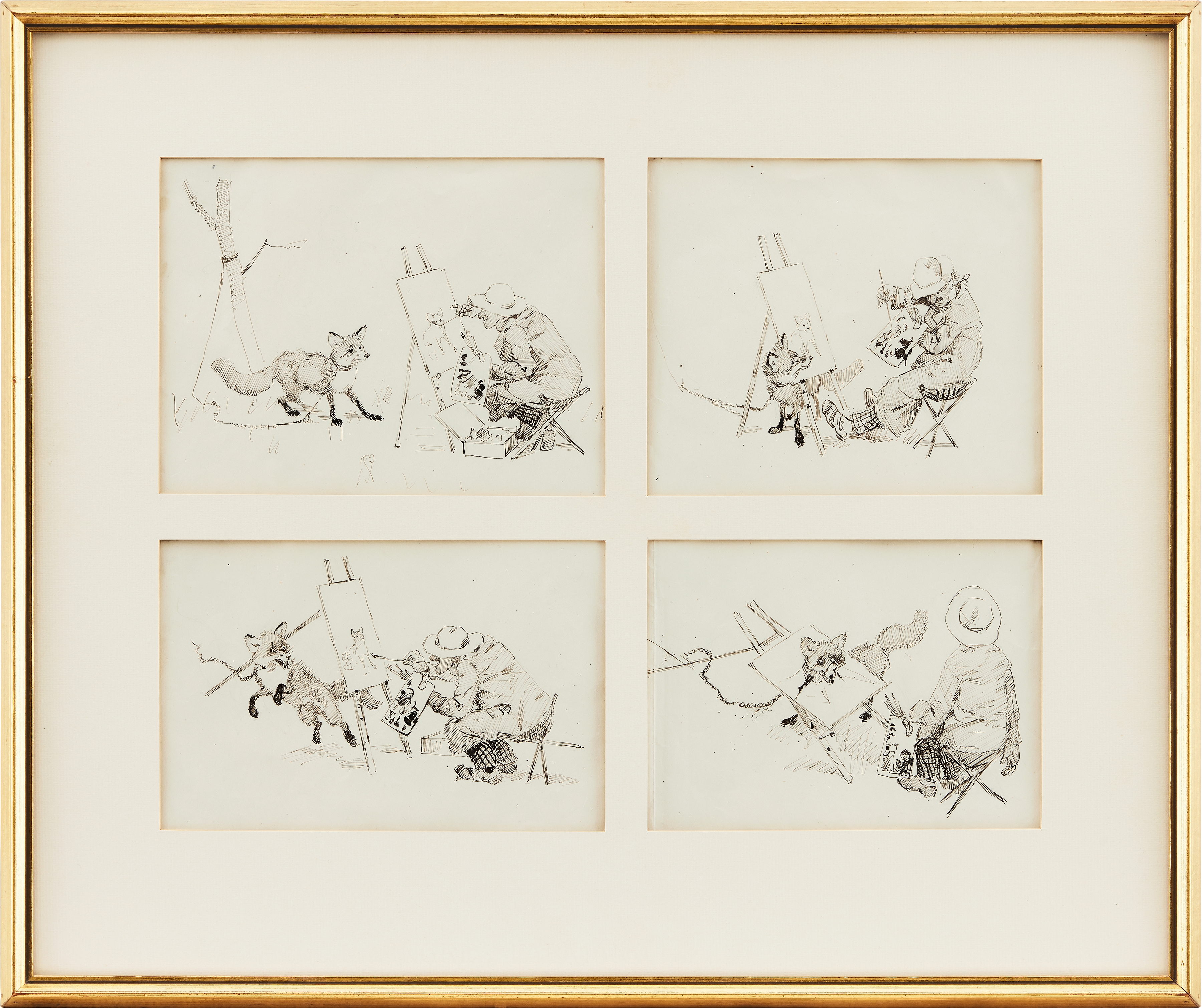 Artwork by Bruno Liljefors, ”Nٳܰå”, Made of tusch